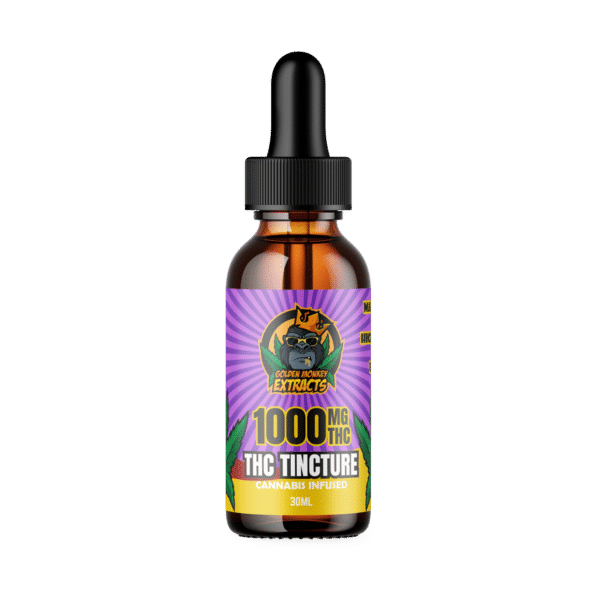 Golden Monkey Extracts Premium THC Tincture – 1000MG