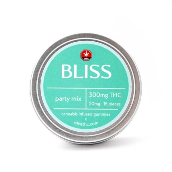 Bliss Edibles 300MG THC Gummies Party Mix