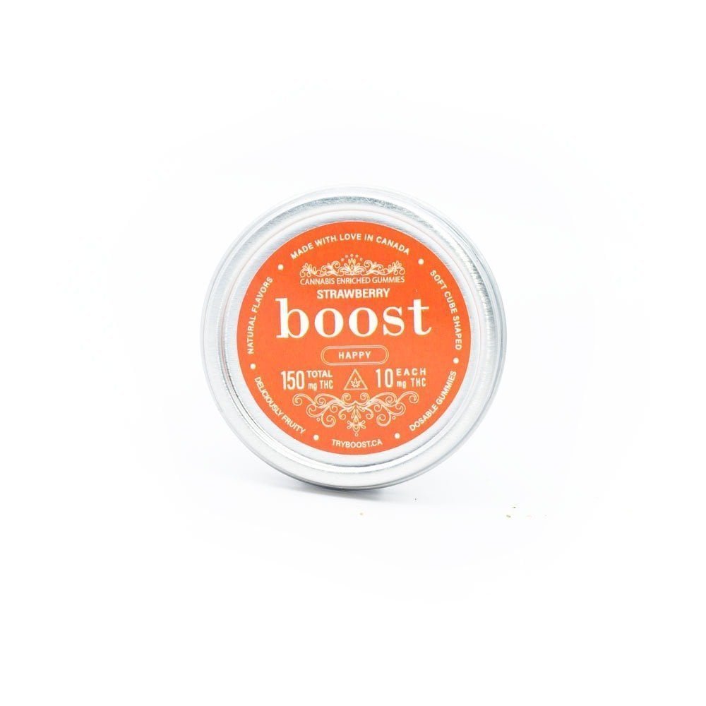 Boost Edibles – Strawberry 150mg THC Cubes