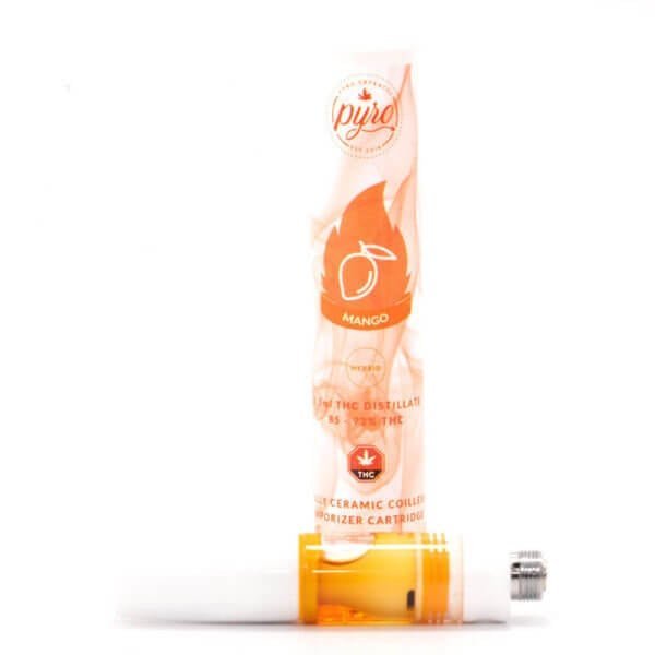 Mango THC Distillate Ceramic Cartridge (Pyro Extracts) 0.5ml - Image 2