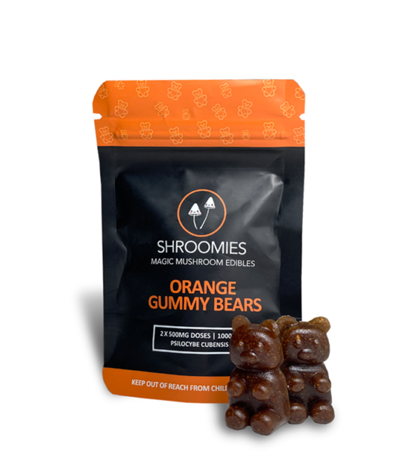 Shroomies Orange Gummy Bears – 1000mg