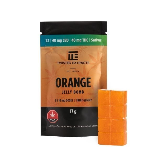 Twisted Extracts – 1:1 Jelly Bomb (40mg THC | 40mg CBD) - Image 3