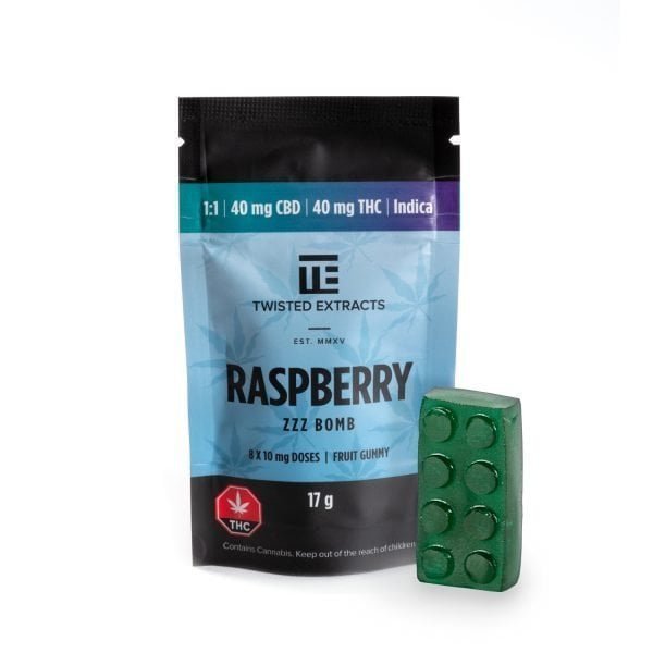Twisted Extracts – 1:1 Raspberry ZZZ Bomb (40mg | 40mg)
