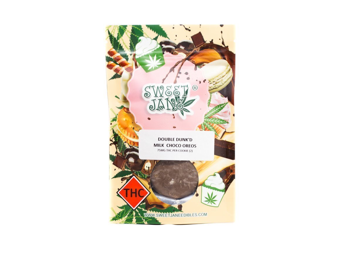 SWEET JANE – DOUBLE DUNK’D MILK CHOCOLATE COVERED OREOS 75MG THC
