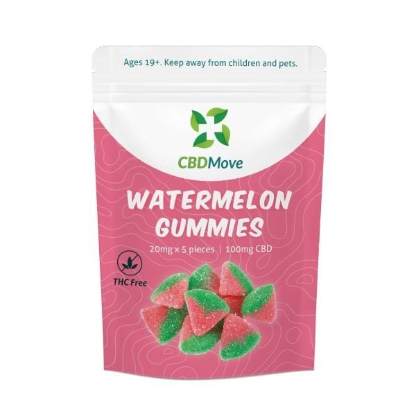 CBD Move Gummies – Watermelon – 100mg CBD