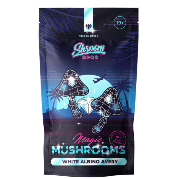 White Albino Avery mushrooms