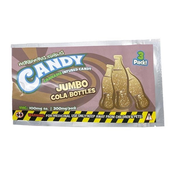 Jumbo Cola Bottles 300mg THC  – Herbivores