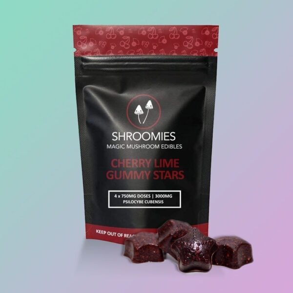 SHROOMIES CHERRY LIME GUMMY STARS – 3000MG