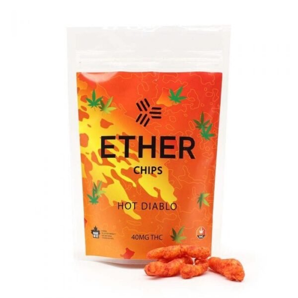 Ether Edibles – Hot Diablo Chips (40mg THC)
