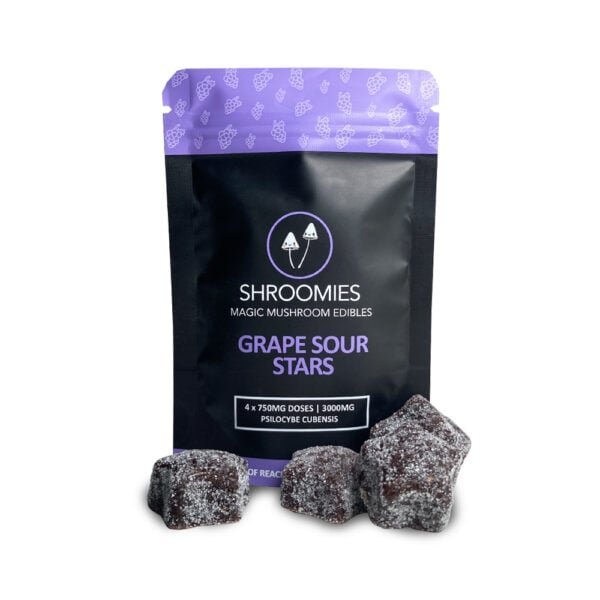 Shroomies Grape Sour Stars– 3000mg