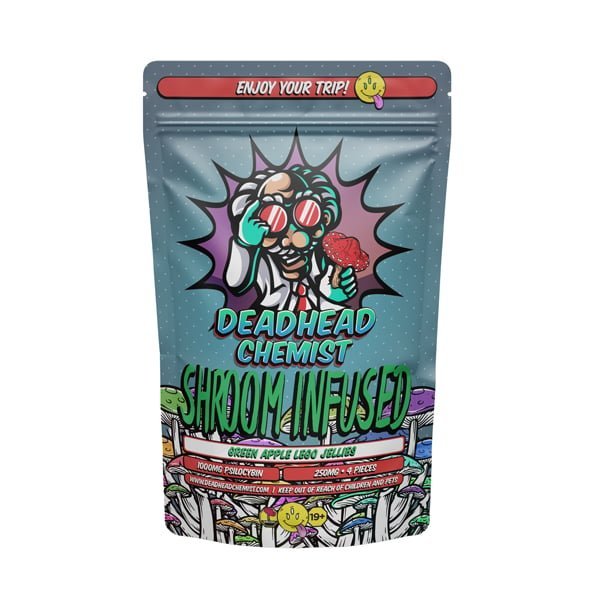 Mushroom Jelly Deadhead Chemist – 1000MG – Green Apple
