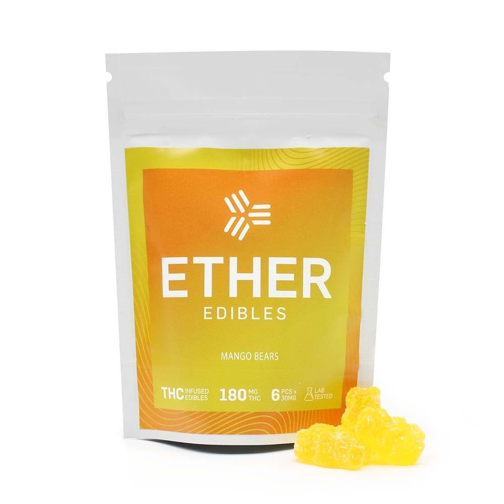 Ether Edibles Mango Bears 180mg