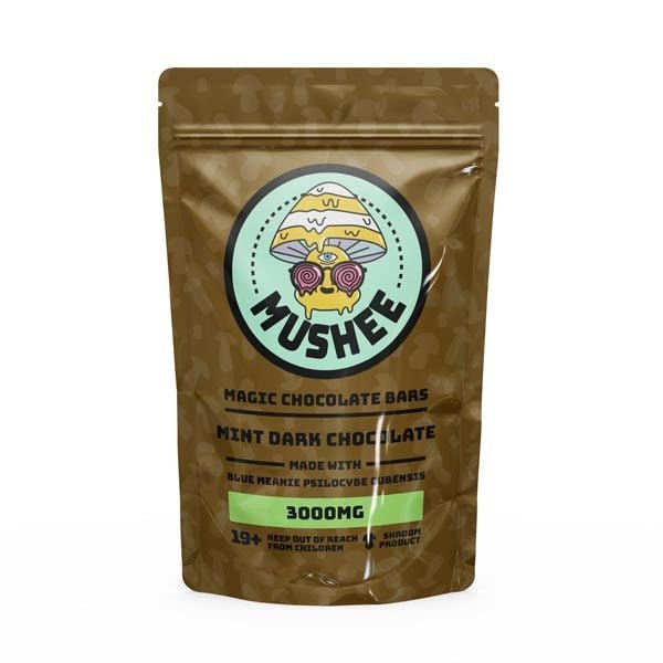 Magic Mushroom Mint Dark Chocolate Bar- 3000MG – Mushee