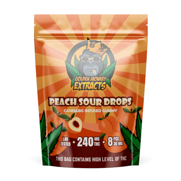 Golden Monkey Extracts Peach Sour 240MG THC